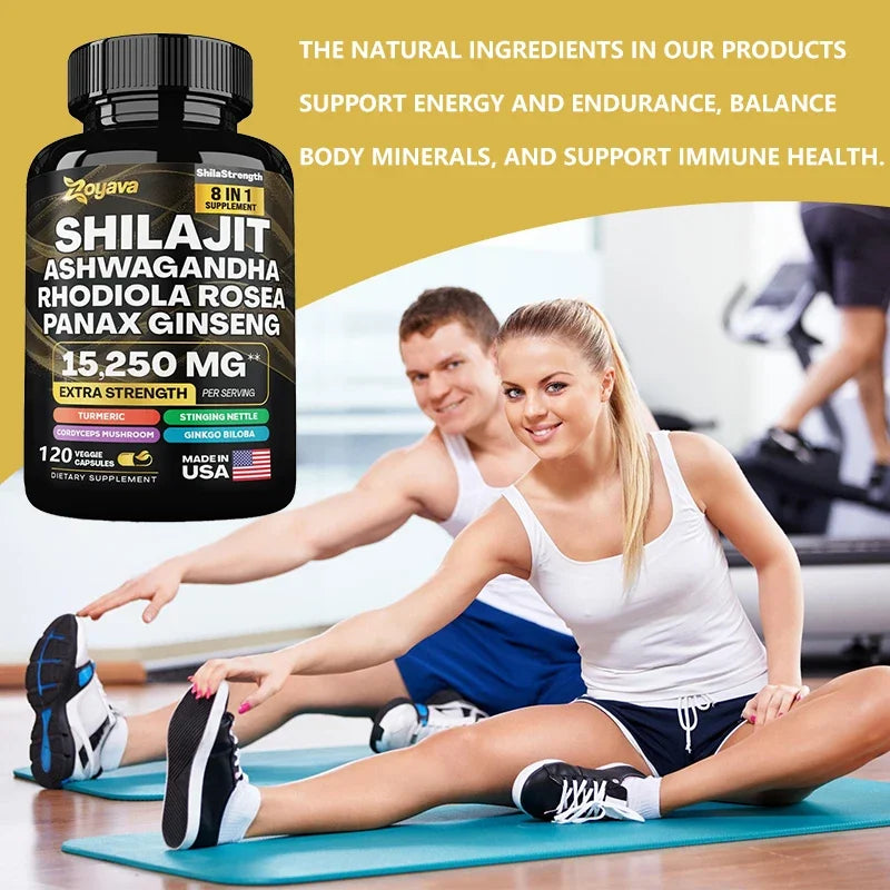 Shilajit Complex Capsules With Ashwagandha & Ginseng
