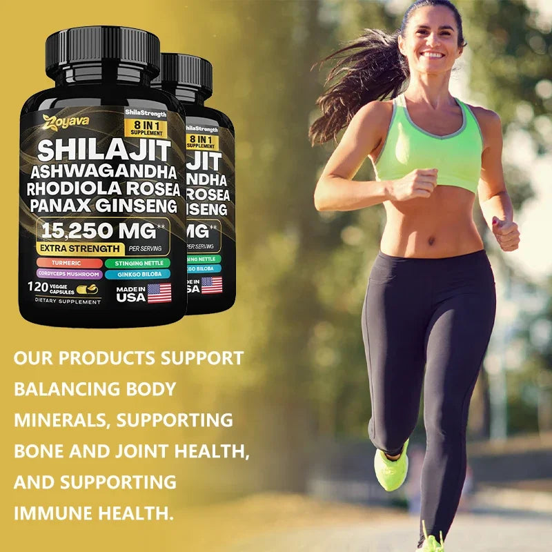 Shilajit Complex Capsules With Ashwagandha & Ginseng