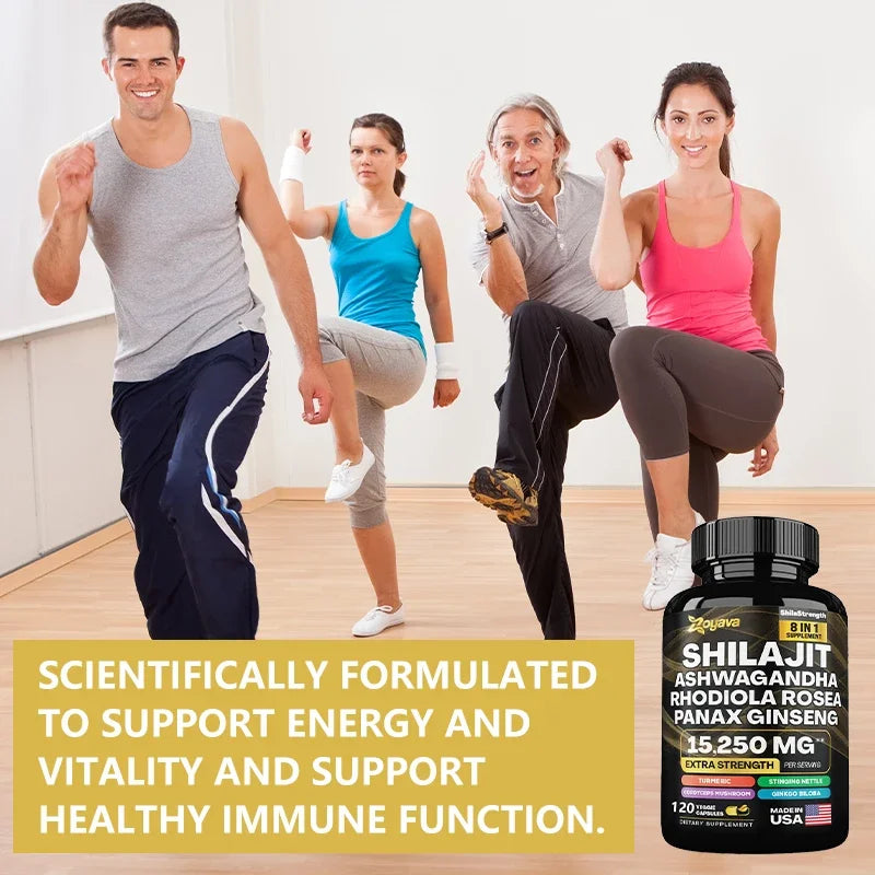 Shilajit Complex Capsules With Ashwagandha & Ginseng