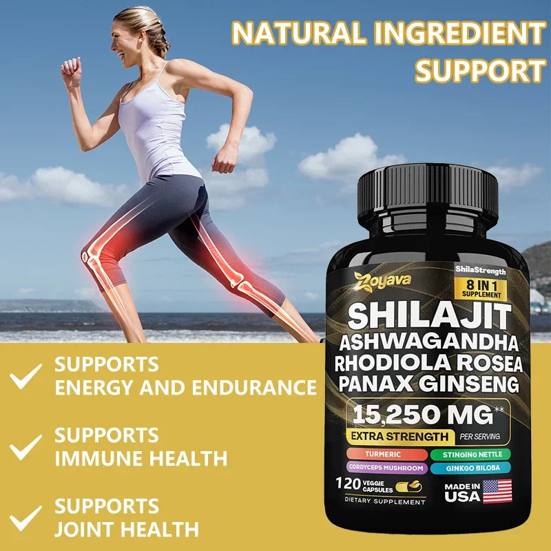 Shilajit Complex Capsules With Ashwagandha & Ginseng